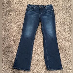 Silver Jeans Dark Blue Avery Slim Boot Cut Women's Jeans